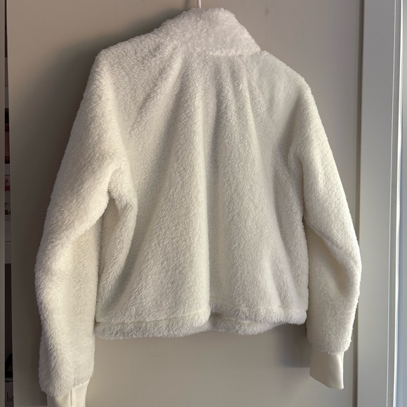 Calvin Klein Performance Ivory Fleece Jacket - Picture 4 of 4